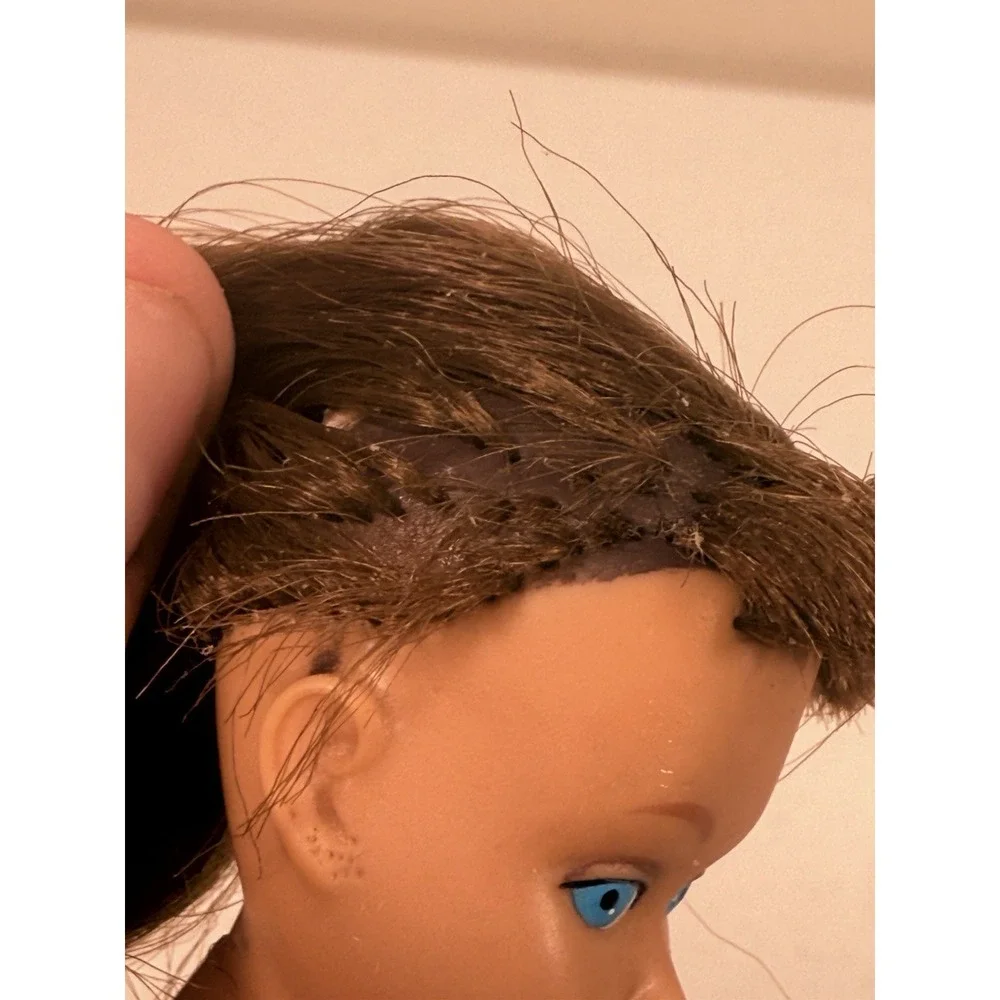 Vintage 1963 Skipper Doll 0950 Light Brunette Straight Leg Mattel Barbie Early